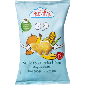 Kindersnack Knusper - Schildkröten Mango Banane Mais, ab 12 Monaten, 30 g Baby Snack by FruchtBar – Available at VivaVoss