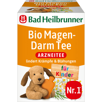 Kindertee, Bio Magen - Darm Tee (8 Beutel), 14,4 g - VivaVoss