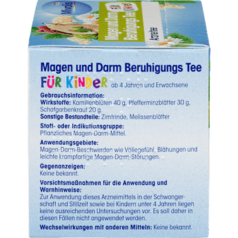 Kindertee, Magen & Darm Beruhigungs Tee (12 Beutel) Mivolis