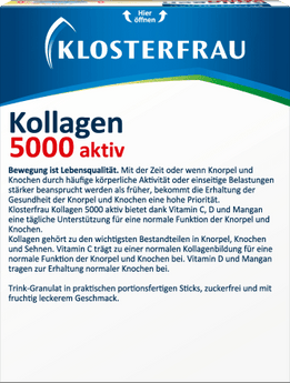 Kollagen 5000 aktiv Sticks 20 St, 80 g - VivaVoss
