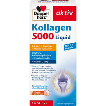 Kollagen 5000 Liquid 14 Sticks, 140 ml - VivaVoss