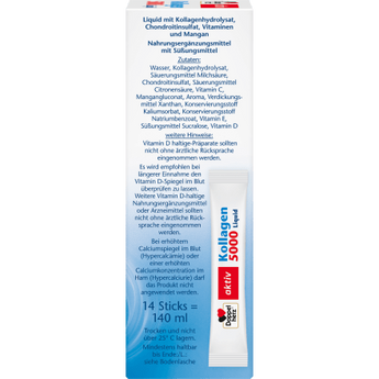 Kollagen 5000 Liquid 14 Sticks, 140 ml - VivaVoss