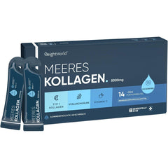 Kollagen 5000mg – Marine Collagen mit Vitamin C & Hyaluronsäure – Zuckerfrei & Glutenfrei - VivaVoss