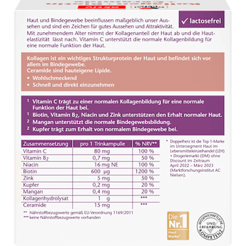 Kollagen + Biotin + Ceramide Trinkampullen 10 St Doppelherz