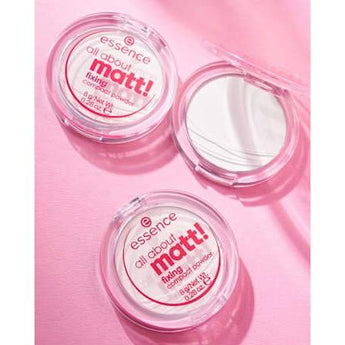 Kompakt Puder All About Matt! Fixing  essence