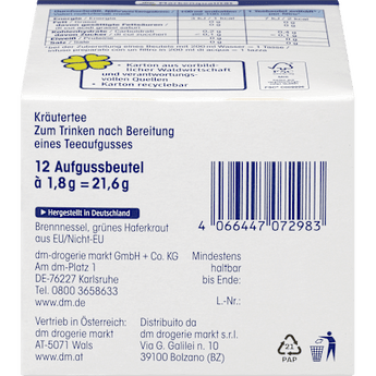 Kräutertee, Basischer Tee (12 Beutel) Mivolis