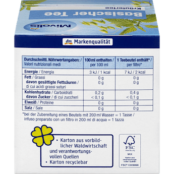 Kräutertee, Basischer Tee (12 Beutel) Mivolis