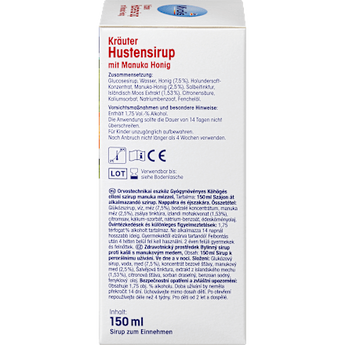 Kräuter Hustensirup mit Manuka Honig Mivolis