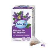 Kräutertee, Einschlaf Tee mit Melatonin ,14 Beutel, 28 g - VivaVoss