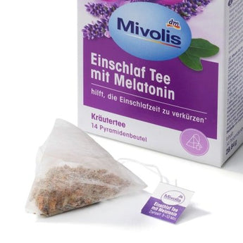 Kräutertee, Einschlaf Tee mit Melatonin (14 Beutel), 28 g - VivaVoss