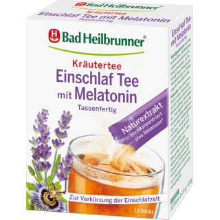 Kräutertee Einschlaftee mit Melatonin (10 Stück), 10 g - VivaVoss