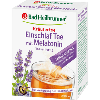 Kräutertee Einschlaftee mit Melatonin (10 Stück), 10 g - VivaVoss