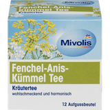 Kräutertee, Fenchel-Anis-Kümmel Tee (12 Beutel)  Mivolis