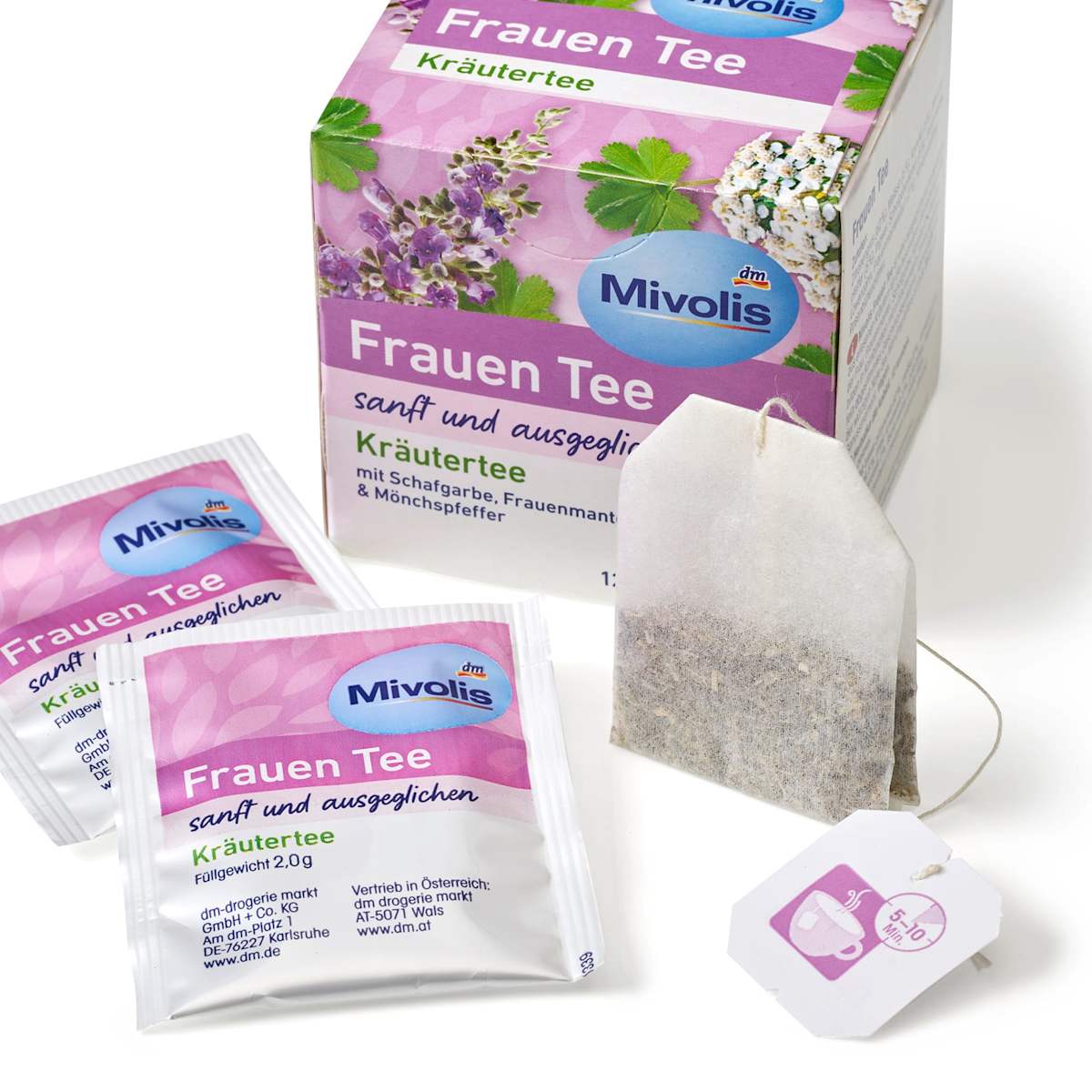 Kräutertee, Frauentee (12 Beutel), 24 g - VivaVoss