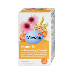 Kräutertee, Immun Tee mit Manuka - Honig & Vitamin C (14 Beutel), 28 g - VivaVoss