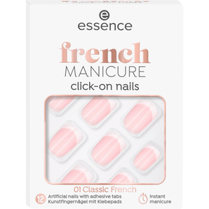 Künstliche Nägel French Manicure Click - On, 12 St, - VivaVoss