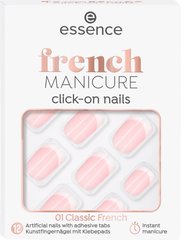 Künstliche Nägel French Manicure Click - On, 12 St, - VivaVoss