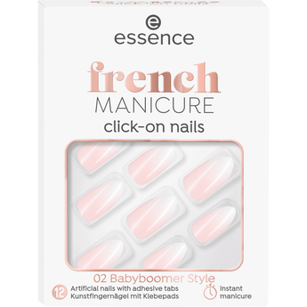 Künstliche Nägel French Manicure Click - On, 12 St, - VivaVoss