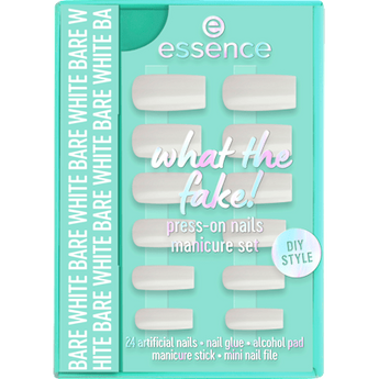 Künstliche Nägel Set  What The Fake! 04 Bare White essence