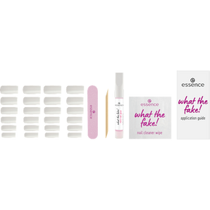 Künstliche Nägel Set  What The Fake! 04 Bare White essence