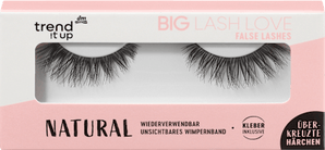 Künstliche Wimpern Big Lash Love Natural (1 Paar) trend !t up