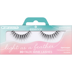Künstliche Wimpern Light As A Feather 3D Faux Mink 01 Light Up Your Life (1 Paar), 2 St - VivaVoss