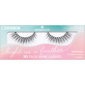 Künstliche Wimpern Light As A Feather 3D Faux Mink Lashes 02 All About Light (1 Paar), 2 St - VivaVoss