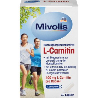 L-Carnitine capsules, 60 pieces, 59 g by Mivolis VivaVoss L-Carnitine capsules, 60 pieces, 59 g by Mivolis VivaVoss