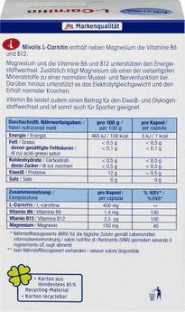 L - Carnitin Kapseln, 60 St, 59 g - VivaVoss