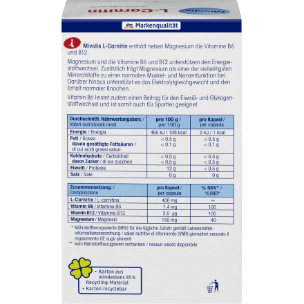 L-Carnitine capsules, 60 pcs, 59 g