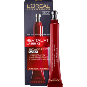 Ögonkräm Revitalift Laser X3 Anti Age med koffein, 15 ml