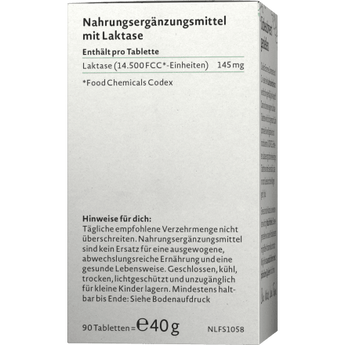 Laktase 14.500 Tabletten 90 St, 40 g - VivaVoss