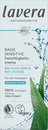 Gesichtscreme Basis Sensitiv feuchtigkeitsspendend  lavera NATURKOSMETIK