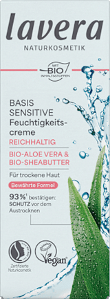 Gesichtscreme Basis Sensitiv trockene Haut lavera NATURKOSMETIK