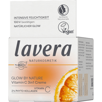 Gesichtscreme Glow By Nature Vitamin C 3in1 lavera NATURKOSMETIK