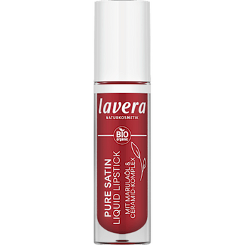 Lippenstift Liquid Pure Satin 01 Poppy Red lavera NATURKOSMETIK