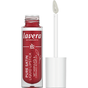 Lippenstift Liquid Pure Satin 01 Poppy Red lavera NATURKOSMETIK