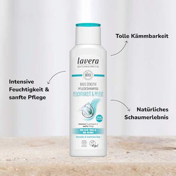 Shampoo Basis Sensitiv Feuchtigkeit & Pflege lavera NATURKOSMETIK