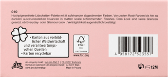 Lidschatten Palette Rocky Rose Collection 010 trend !t up