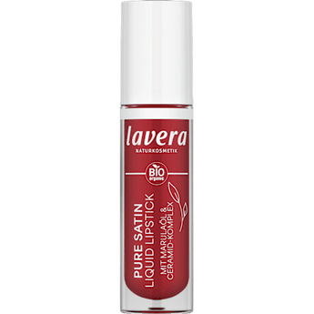 Lippenstift Liquid Pure Satin 01 Poppy Red lavera NATURKOSMETIK