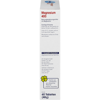 Magnesium 400 Tabletten 60 St Mivolis