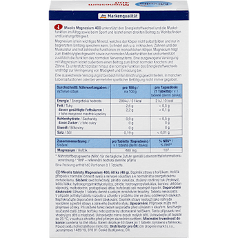 Magnesium 400 Tabletten 60 St Mivolis