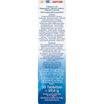 Magnesium 500 + Calcium + Kalium Tabletten 30 St Doppelherz