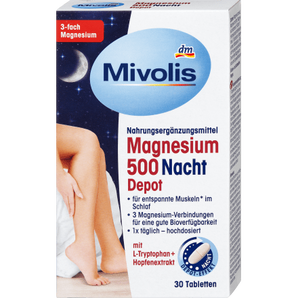 Magnesium 500 Nacht Depot, 30 St, 43 g - VivaVoss