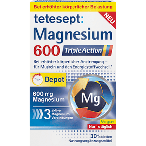 Magnesium 600 Triple Action Tabletten 30 St tetesept
