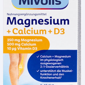 Mivolis Magnesium + Calcium + D3 Tabletten 45 St, 94 g – Muskeln & gelenke image_position | VivaVoss