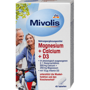 Magnesium + Calcium + D3 Tabletten 45 St, 94 g - VivaVoss