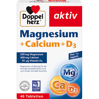 Magnesium + Calcium + Vitamin D3 Tabletten 40 St. Doppelherz