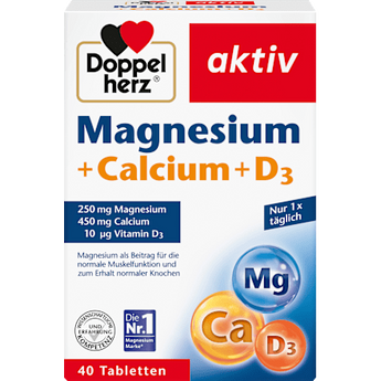 Magnesium + Calcium + Vitamin D3 Tabletten 40 St. Doppelherz