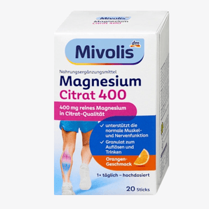Mivolis Magnesium-Citrat, Granulat 20 Sticks, 120 g – Magnesium image_position | VivaVoss